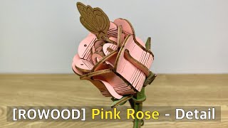 분홍 장미 만들기 - 상세 (Pink Rose) [ROWOOD]