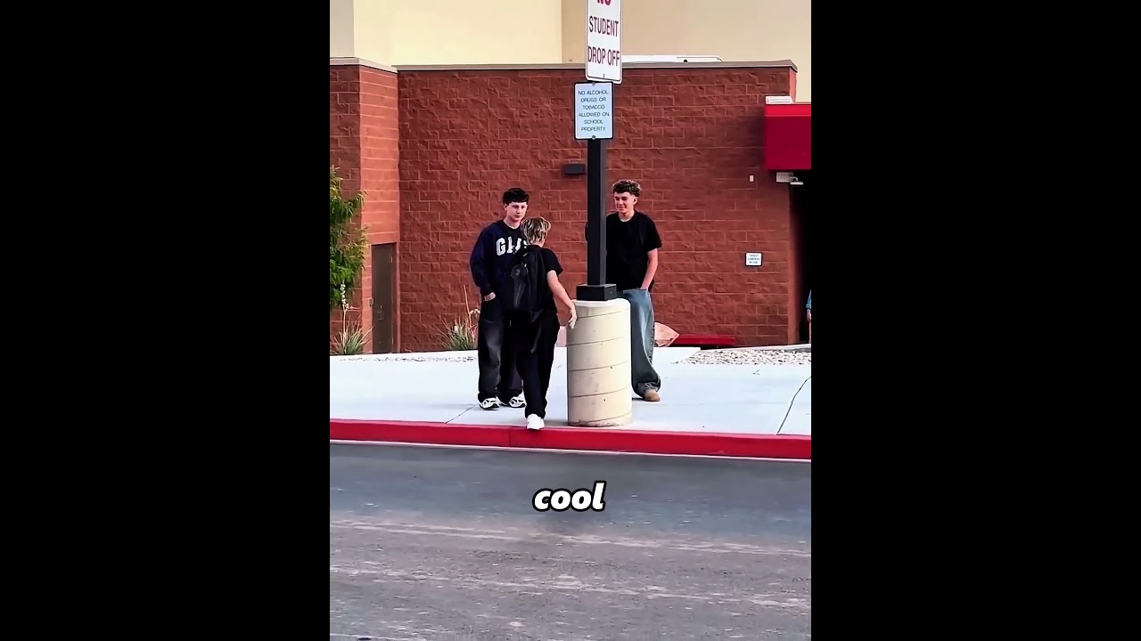 Embarrassed Boy Turns Back to Say I Love You