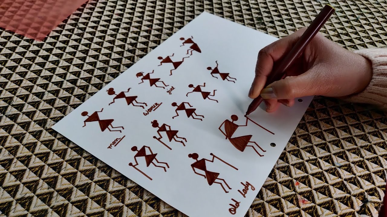 Basics of Warli Art/Warli Painting for Beginners | Warli Art Basics for kids and beginners