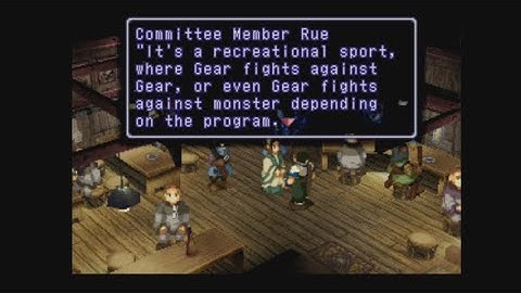 Xenogears (1998) - Nortune D-Block - Meeting Committee Member Rue