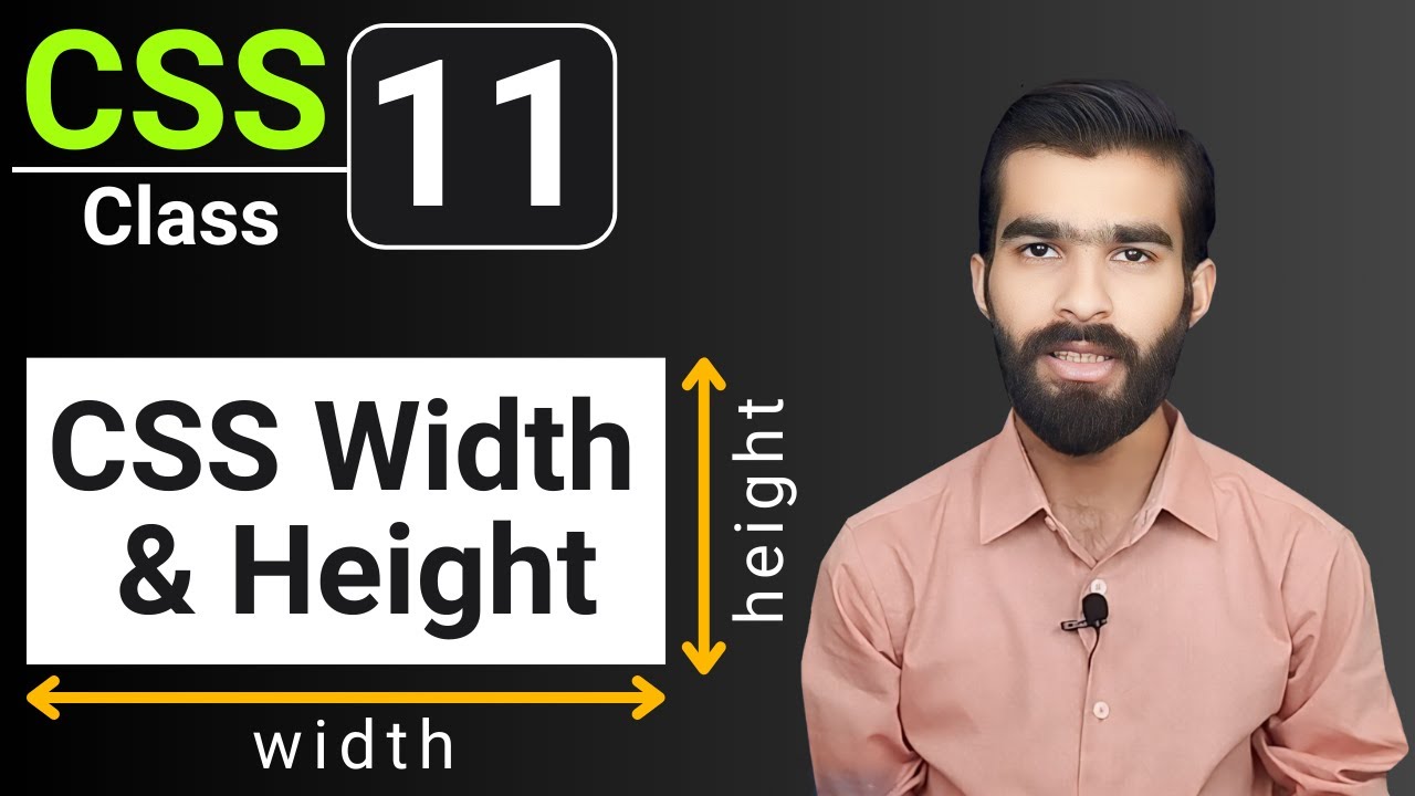 CSS Tutorial: CSS Height and Width | CSS full course for beginners ...