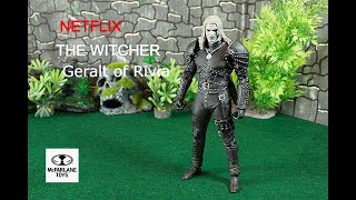 Mcfarlane Toys NETFLIX The Witcher Geralt of Rivia Witcher Mode version action figure review