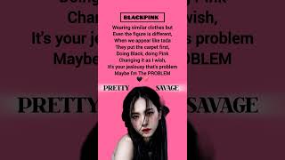 Blackpink Pretty Savage Jisoo Rap Part S In English  blackpink viral blink shorts