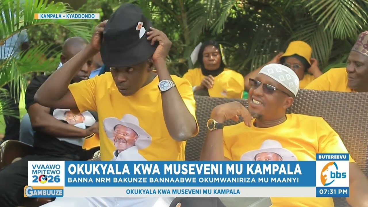 Banna NRM basuze bulindaala okwaniriza Pulezidenti Museveni, baweze okumuyiira obululu.