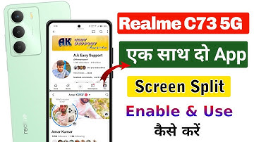 How to enable split screen in realme c73 5g | realme c73 5g screen split use kaise kare 