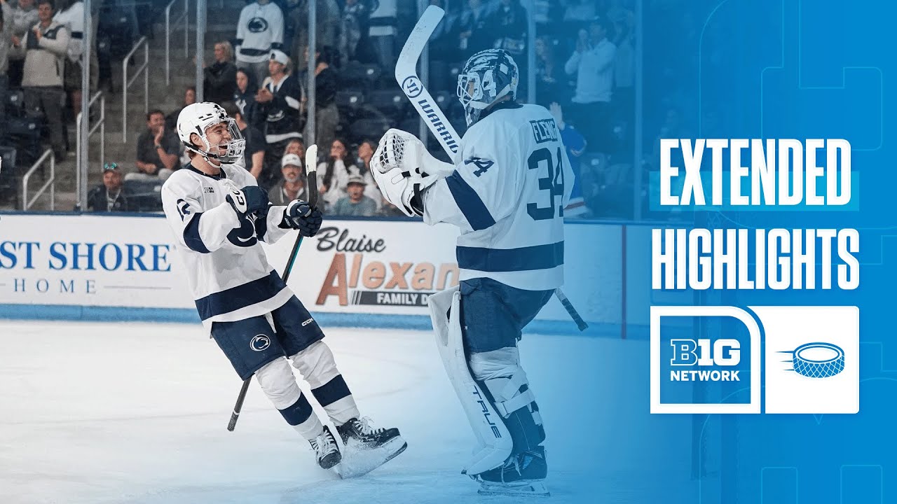 Stonehill at Penn State | HIGHLIGHTS | Big Ten Hockey | 10/25/2025