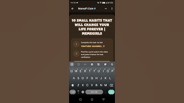 10 small habits that will change memefi code// #nft #airdrop #memefi #ytshorts #memeficode
