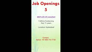 JO: SAP Multiple Openings