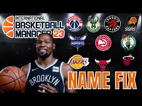 🏀 IBM23 Real Name Fix | How to get NBA teams, logos & player faces International Basketball Manager
