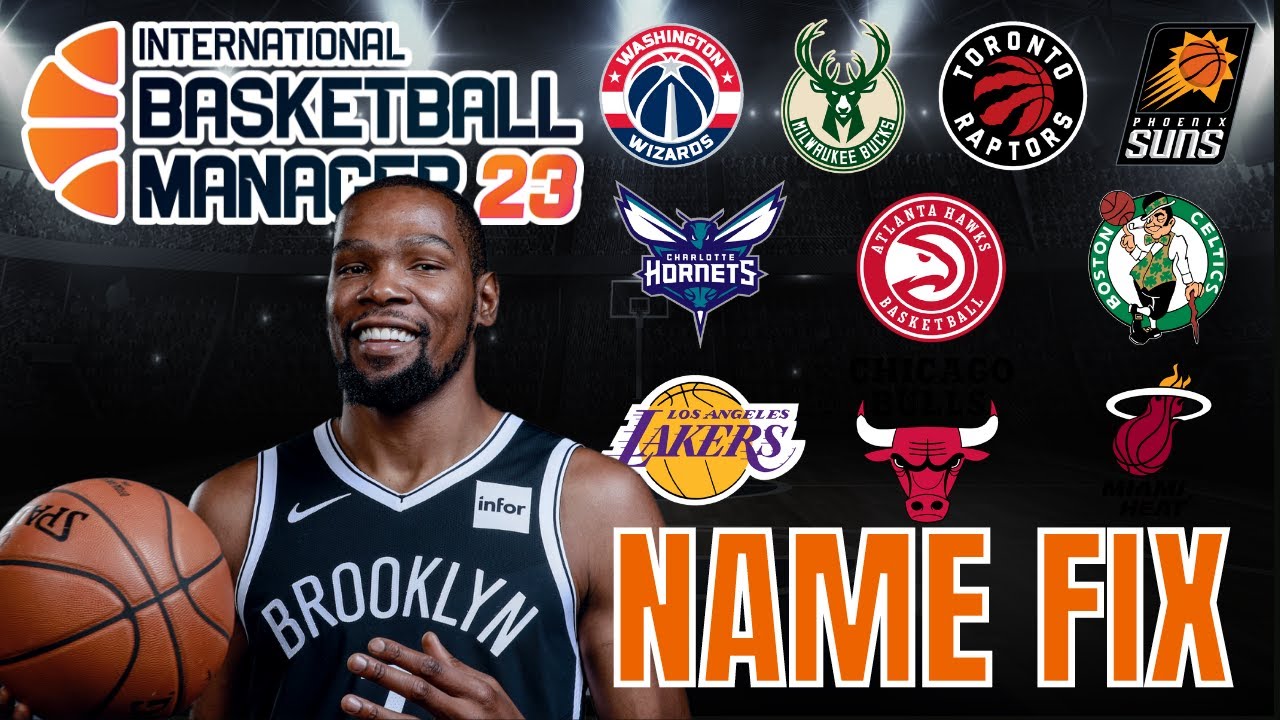 🏀 IBM23 Real Name Fix How to get NBA teams, logos and player faces International Basketball Manager