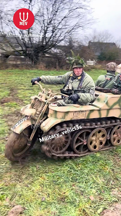 Kettenkraftrad dengan #trailer #ww2 #militer #kendaraan #sepeda #wwii #jerman #perang #mesin #motor
