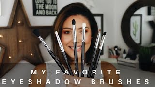 My Favorite eyeshadow brushes/ essential eye brushes/ brushes for beginners
