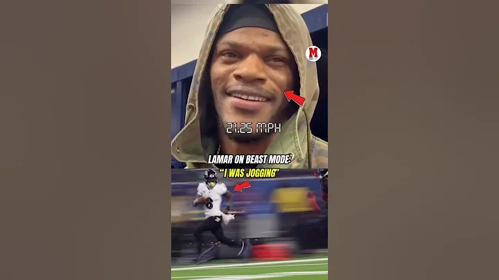 🚨 Lamar Jackson hit a career-high 21.25 mph on his 48-yard TD run: “I was jogging.” 😅 #nfl #ravens