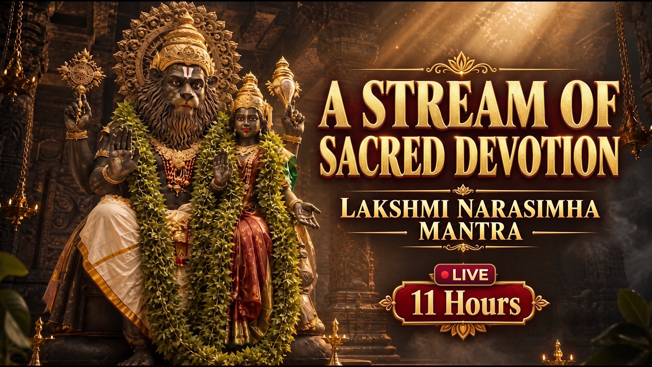 Lakshmi Narasimha Mantra 11 Hours LIVE | Full-Day Devotional Chant for Protection live session