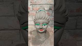 durga maa ka mitti making clay murti #shorts #video