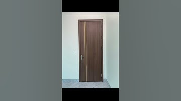 ▶️ Mẫu cửa nhựa Composite giả Gỗ chạy chỉ nhôm trang trí trên cánh cửa