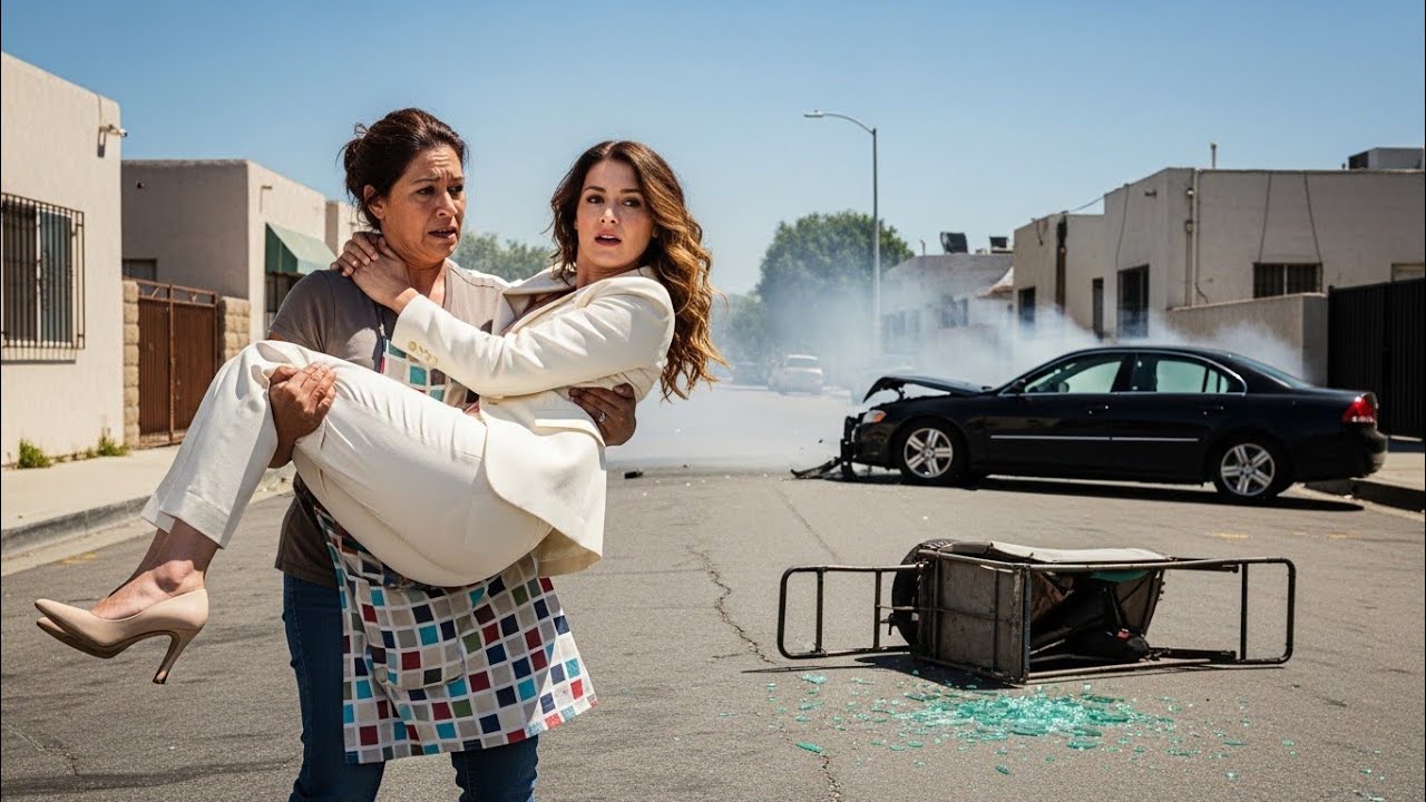 VENDEDORA DE HELADO SALVA A MILLONARIA DE UN ACCIDENTE… LO QUE HIZO SORPRENDIÓ A TODOS