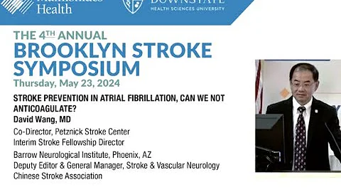 Stroke Prevention in Atrial Fibrillation, Can We Not Anticoagulate? David Wang, MD