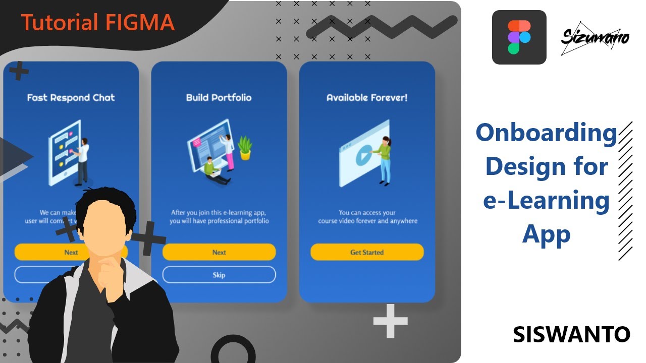Cara Membuat Onboarding UI Android Design - Tutorial Figma - YouTube