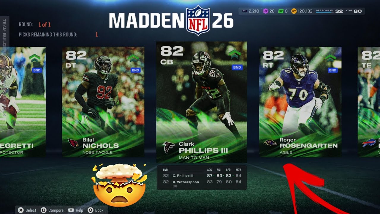 Opening My 2 Free Team Builders BND 82 OVR Hero Fantasy Packs In Madden 26 Ultimate Team