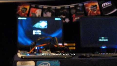 MSI Corbell event - A demo of MSI OC Genie vs ASUS EVO