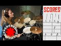 How to play CAN&#39;T STOP by red hot chili peppers on DRUMS - drum notation