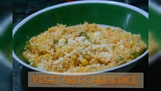 One pan Cheesy Rice || Vegetable Cheese Rice || Healthy Rice Bowl - less oil and good nutirition