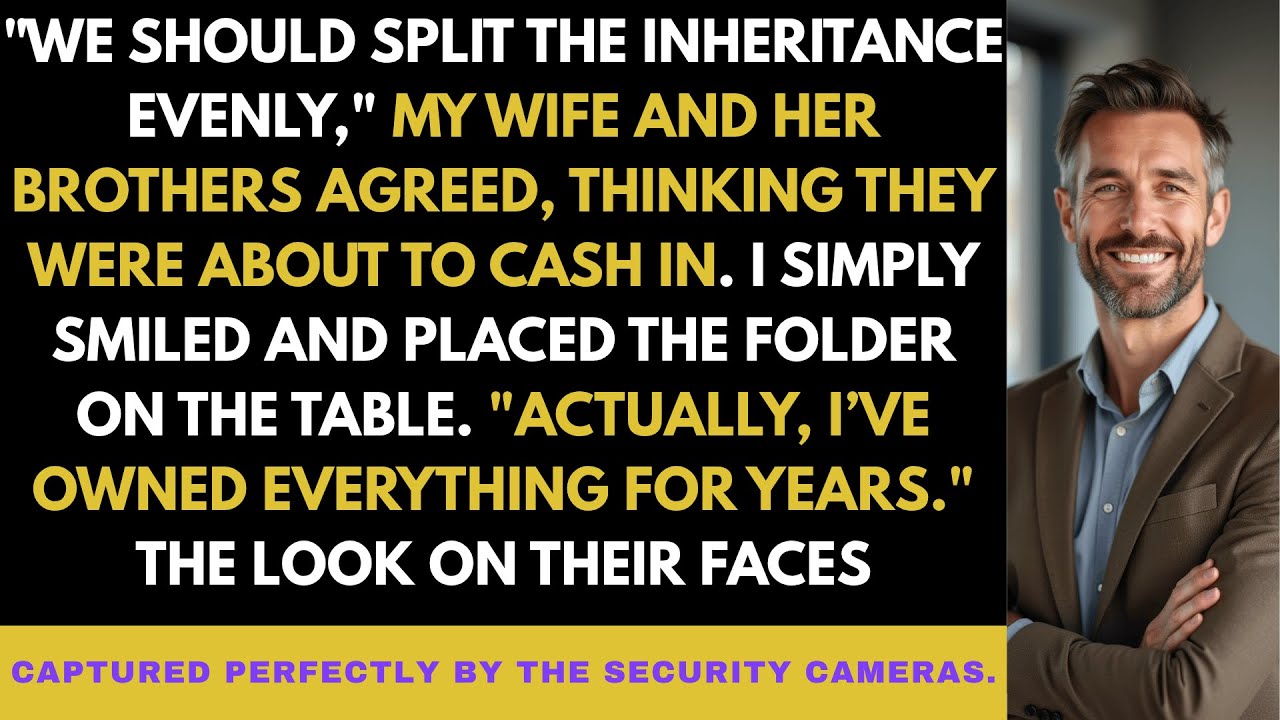 My Wife and Her Brothers Met to Divide My Inheritance—Then Found Out I ...