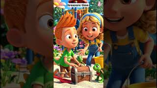 ✨ Milo & Mia Found a Hidden Treasure! 🏴‍☠️💰 | Kids Adventure Story #Shorts