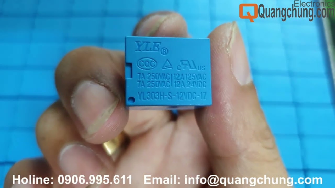 Relais YL303H-S – 12V Oder 24V DC, 1 Schließer, T73-Bauform, Für Schaltanwendungen