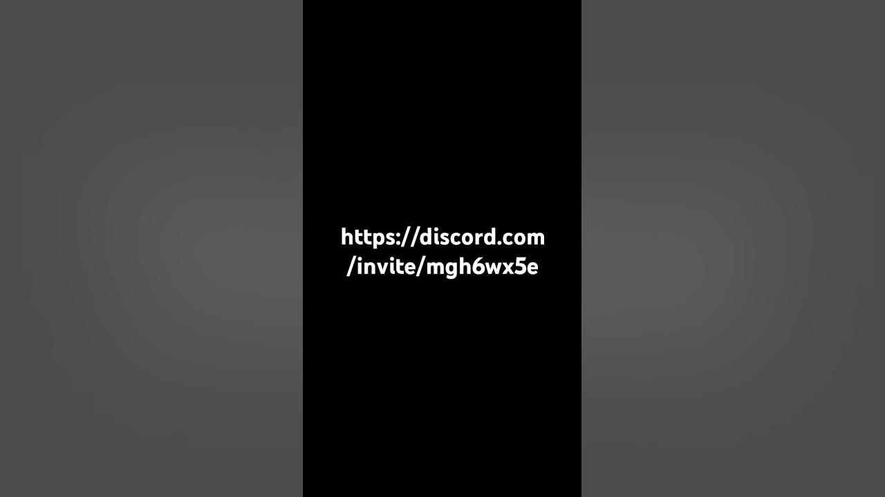 join my discord server the discord server code is on the YouTube short ...