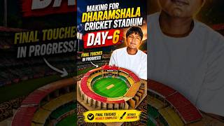 cardboard se dharmshala cricket stadium 🏟️ ll Day-6 #shorts #viral #trending