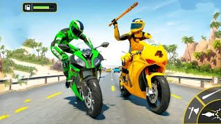 MOTOR BIKE RIDER ATTACK BIKE RACING GAME - Highway MotorCycle Racer Game - Bike Games 3D For Android