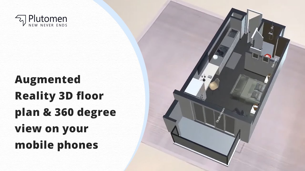 Augmented Reality 3D floor plan & 360 degree view on your