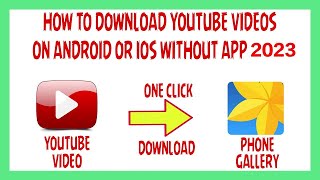 How To Download YouTube Video in Gallery | Without Any Software & App | Tip & tricks | 2023 screenshot 4