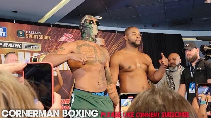 JARED ANDERSON VS JERRY FORREST WEIGH IN & FACE-OF...