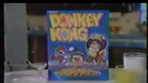 Donkey Kong Cereal Tv Commercial | Mario | Atari Intellivision Colecovision Arcade Nes