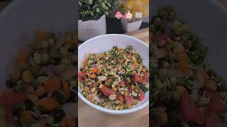 protein salad sprouts green moong dal salad recipe healthy & Weight Loss recipe in 2 min .