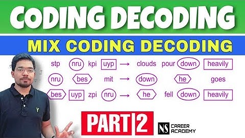 new pattern coding decoding reasoning tricks |coding decoding tricks in Bengali | By Nibaran Sarkar