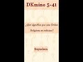 DK5-41 ¿Qué es la reforma de una Orden Religiosa?