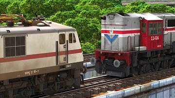 WAP7 RESCUE WDM3D SHATABDI EXP Train | BUMPY RAILROAD | Train Simulator | Railworks 3 | NTG GAMING