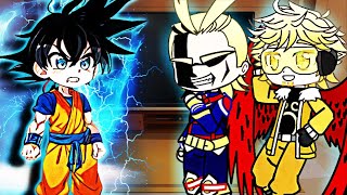 Pro Heroes React To Goku As New Hero || Gacha React