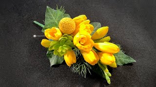 How To Make A Ladies Freesia Corsage For Special Occasion