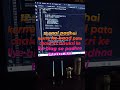 bachpan se yehi soonchte arhe the lekin ye achanak se kyahua #yt #coding #ytshorts #programming #cse