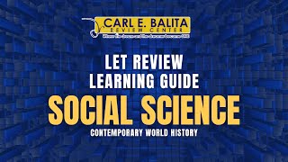 CBRC LET Lecture: SOCIAL STUDIES (Contemporary World History) | Prof. Virlyn Francisco