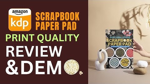 SCRAPBOOK PAPER REVIEW & DEMO || Amazon KDP Print Quality|| Paper Crafts #demo #review #kdp