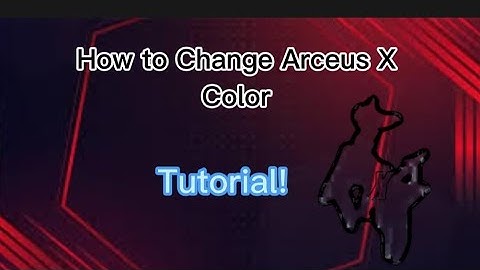 [Tutorial] How to Change Arceus X Color | ArceusMODZ | Helpful | Roblox Arceus X | S.P.D.M