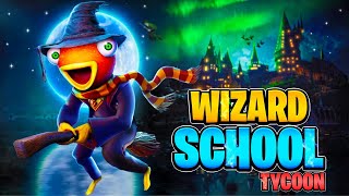 WIZARD SCHOOL TYCOON MAP FORTNITE CREATIVE - SECRET ROOMS, BUILD SCHOOL OF WIZARDRY, DRAGON FIGHT