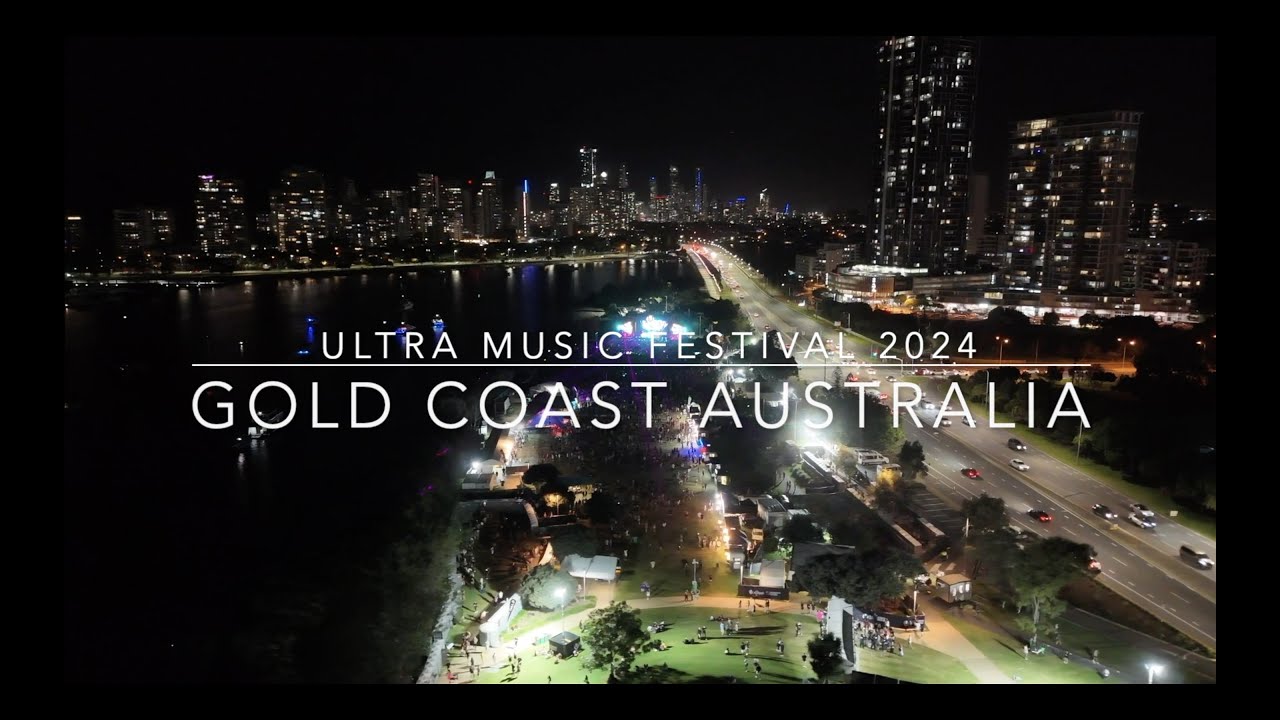Ultra Music Festival 2024 - Gold Coast Australia -  Drone 4k