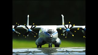 Antonov AN-22 Antheus from sheetmetal Scale 1:100 Handmade